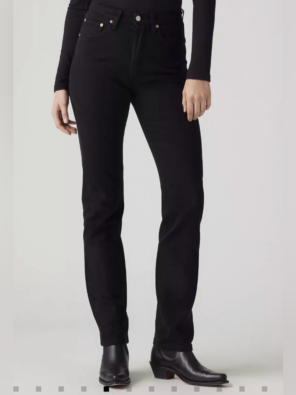Levi’s Premium 501 Straight Jeans Black Sprout 26x30